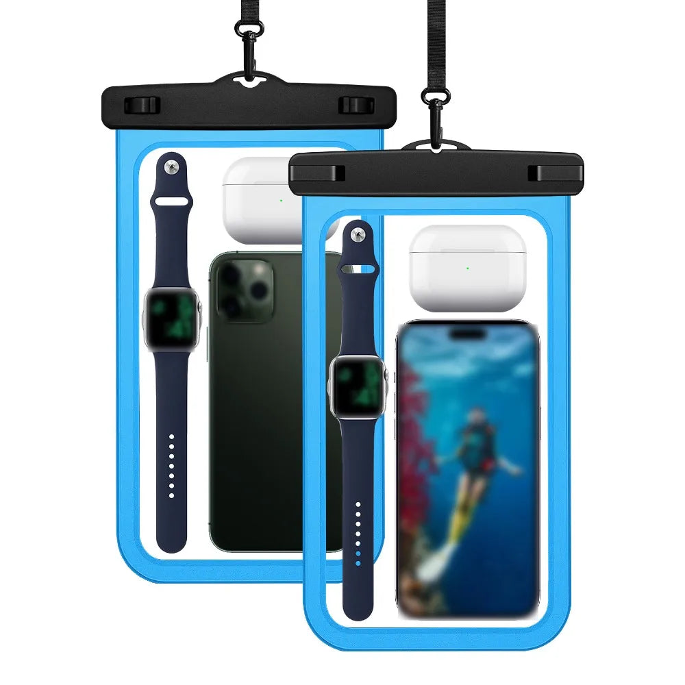 Waterproof Mobile Phone Bag Touchable Screen Large Capacity Phone Protector Pouch PVC Universal Underwater Dry Bag