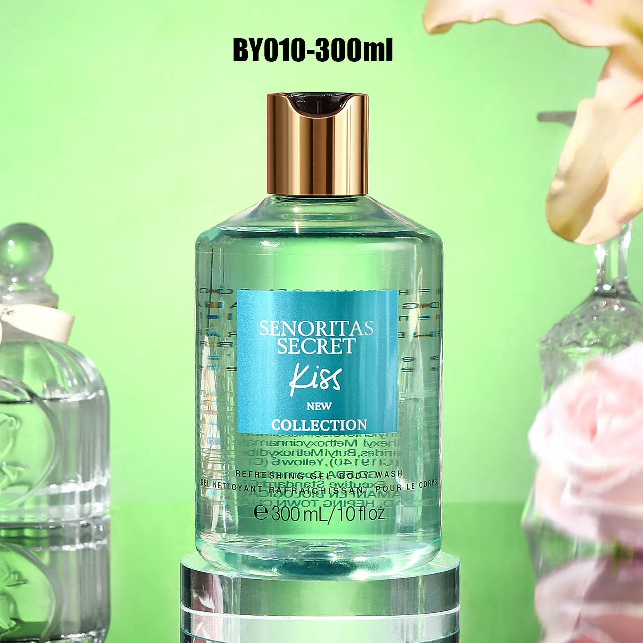 Women's Shower Gel 300ml, Fragrance Shower Gel, Velvet Petal, Water Kiss, Long-lasting Fragrance, Perfume Shower Gel