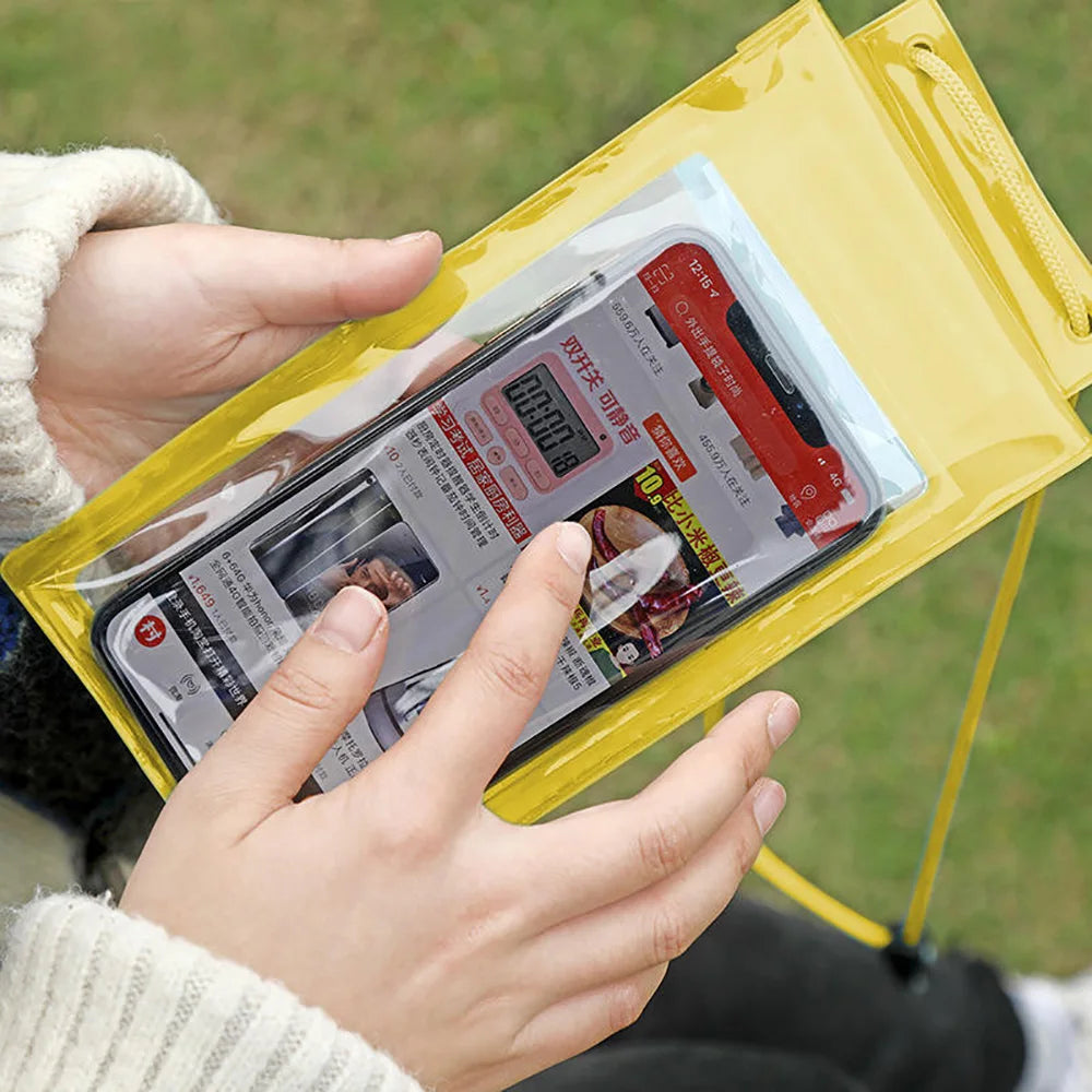 High Waterproof Sealing Swimming Bag Mobile Phone Pouch Large Size Transparent Underwater Dry Protection Bag for iPhone  Xiaomi
