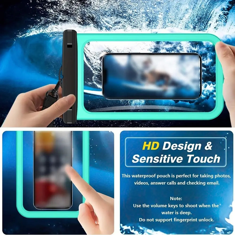 Waterproof Mobile Phone Bag Touchable Screen Large Capacity Phone Protector Pouch PVC Universal Underwater Dry Bag