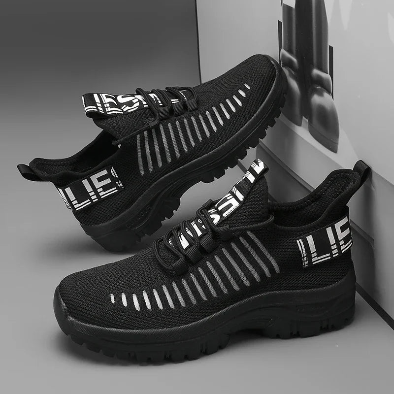 Men's Running Shoes Comfortable Correction Arch Support Breathable Mesh Straps Casual Shoes Gym Training Travel Sports Shoes
