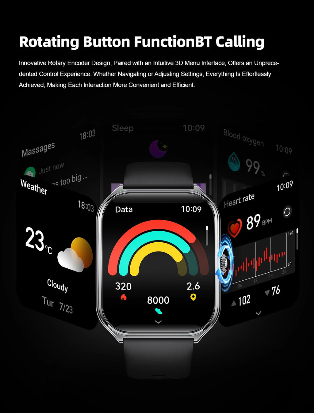 2026 Selling New Smart Watch Men Women Newest Sports SmartWatch Faces Heart Rate HD BT Call Waterproof Watches For Android iOS