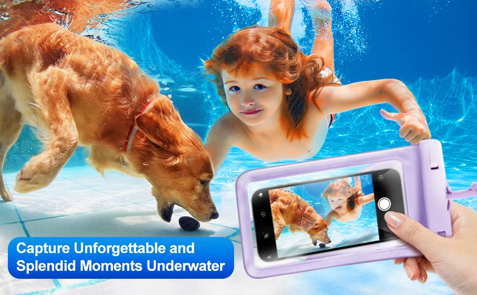 Airbag Waterproof Mobile Phone Bag Diving Protective Cover Waterproof Item Bag Anti-lost Bag for Beach Cruise Spring Water Park