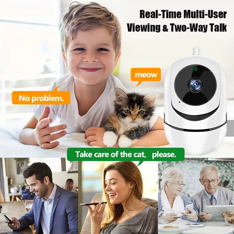 2.4G WiFi Indoor Camera Smart Home Security Video Surveillance Supprt Two Way Audio Mobile Motion