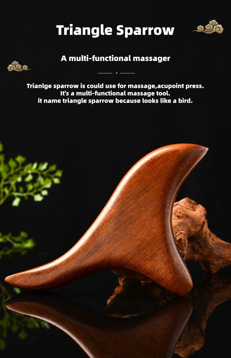 Portable Lightweight Wood Massage Tool Gua Sha for Lymphatic Facial Massage And Muscle Relief Scraping Body Tool for Relaxation