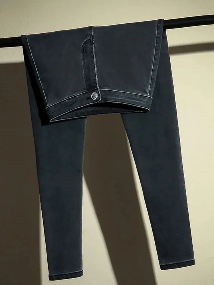 Skinny High Waist Stretch Pencil Jeans Women Casual Vintage Slim Denim Pants Korean Fashion Streetwear Ankle Length Vaqueros New