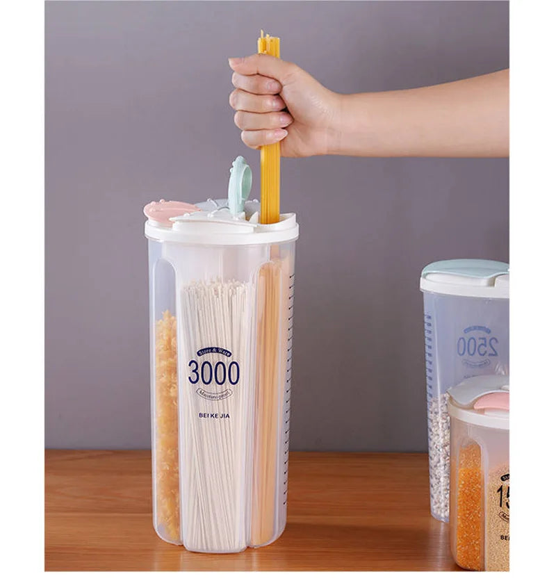 Kitchen Storage Box Food Storage Box Kitchen Supplies Grain Storage Tank  Transparent Organizers Moisture-Proof Sealed Cans