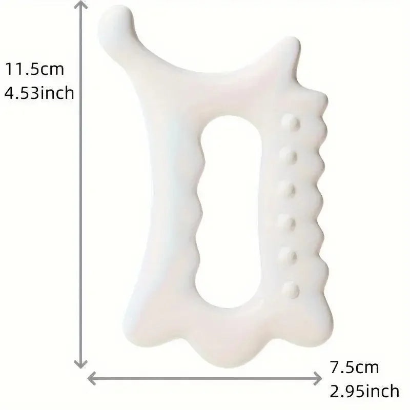 Non Ceramic Ergonomic Versatile Handheld Gua Sha Board for Face & Body Gua Sha Massage Tool, Relaxation and Beauty Massager