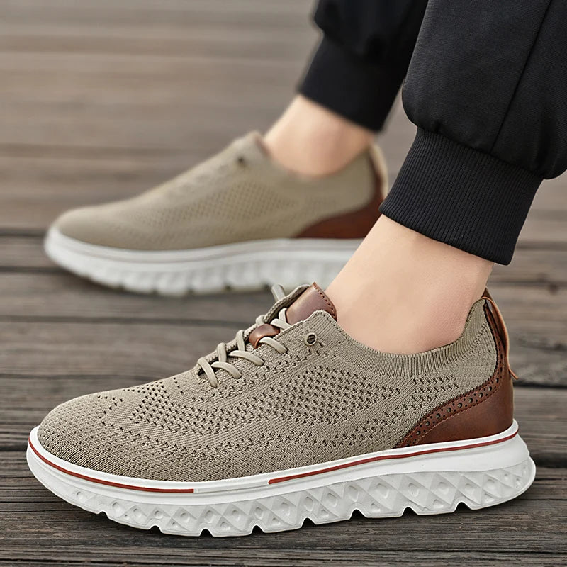 Men Sneakers Men Mesh Casual Shoes Fashion Lightweight Breathable Soft Soled Shoes Summer Outdoor Sports Fitness Large Size 48