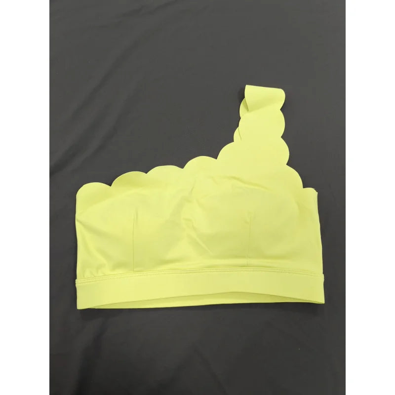 One-shoulder Seamless Keep That Pump Sports Bra With Chest Pad Bras For Women Yoga Sports Top Shockproof Push-up Yoga Bra