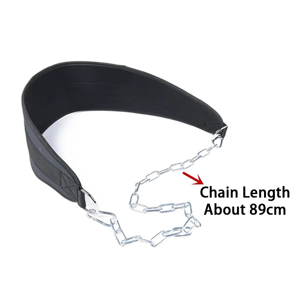 Pull up - Upper body strength weight-bearing belt, commercial bodybuilding room, sports barbell plate belt, fitness equipment