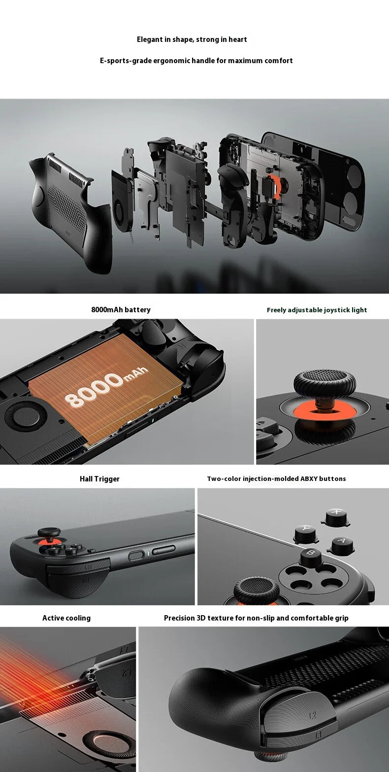 AYN Odin 3 Game Console 6Inch 1080P 120Hz AMOLED Screen Game Console 8000mAh Hall-Effect Joystick/Trigger Handheld Game Consoles