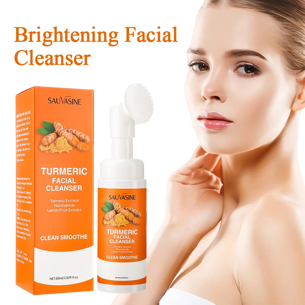 Turmeric Face Cleanser 40pcs Turmeric Kojic Acid Facial Exfoliating Cleansing Pads Reduce Dark Spots Skin Brightening Face Wash