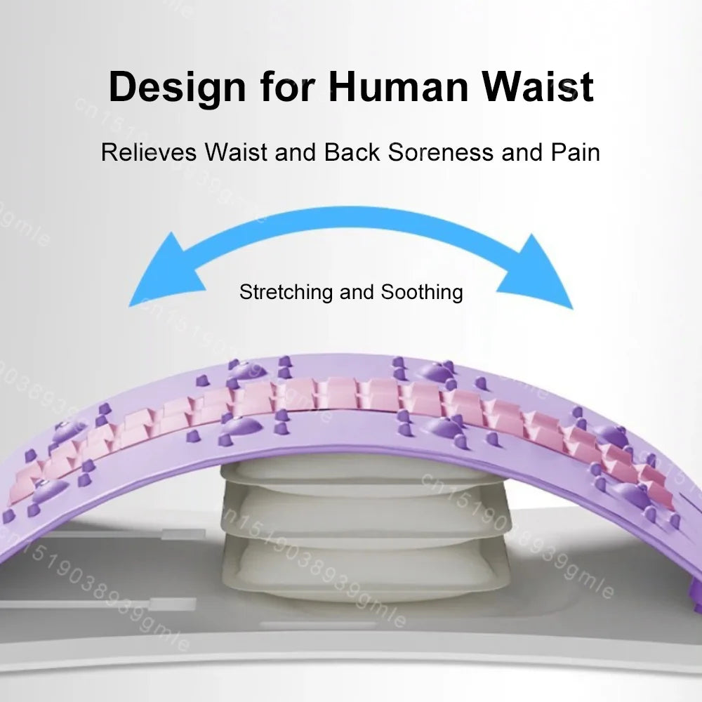 Adjustable Back Massager Airbag Waist Neck Support Massage Lumbar Cervical Muscle Relax Yoga Exercise Equipment Ergonomically