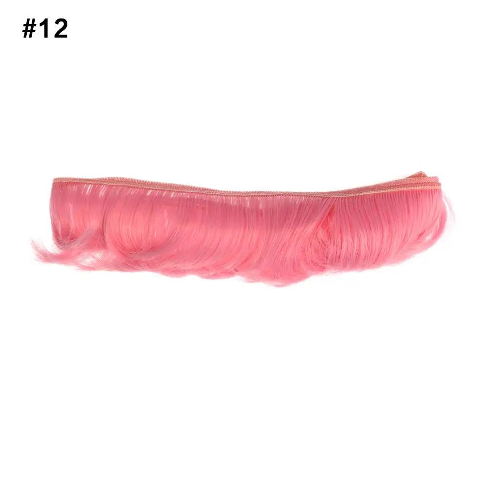 5CM Wigs 1/6 1/4 1/3 Mini Tresses Short Curly Wigs Toy Toupee Doll Fringe Hair Wigs Dolls Accessories Kids Gifts Accessories