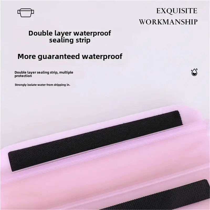 Waterproof Mobile Phone Pocket Bag Valuables Belt Bag Beach Swimming Snorkeling With Adjustable Touch Screen Drifting Snorkeling