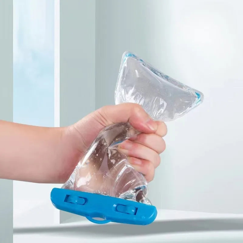 PVC Transparent Waterproof Phone Pouch Luminous Touchscreen Dry Bag with Seal Lock for Swimming Diving Hot Spring Rafting