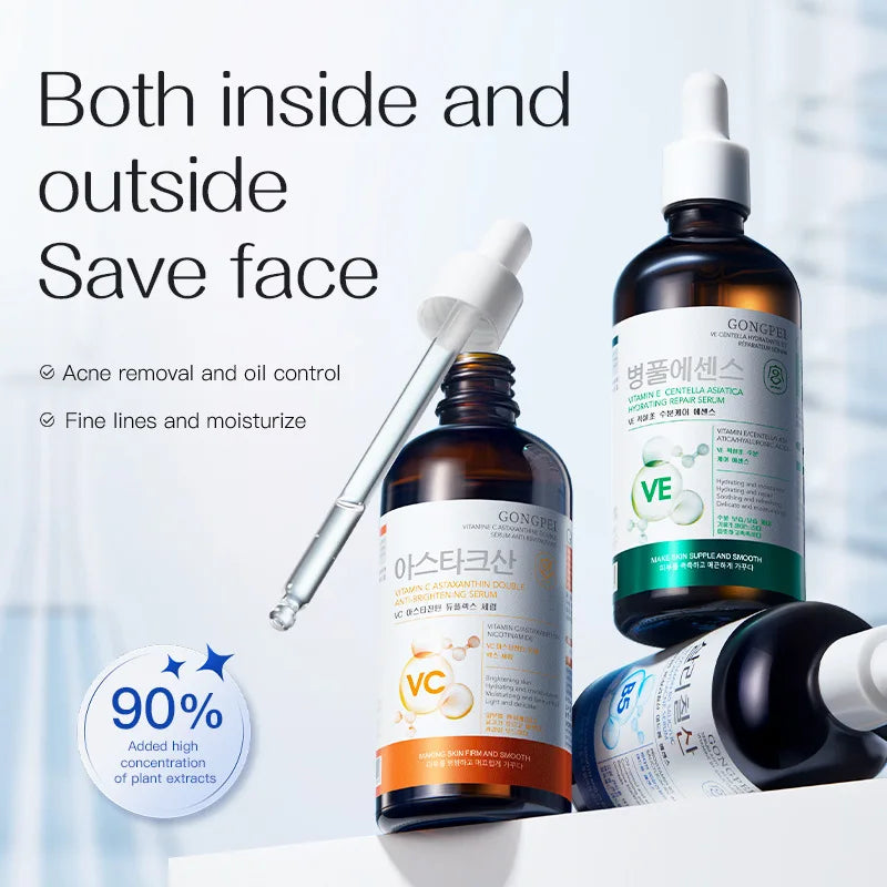 GONGPEI Vitamin C 100ml Whitening Serum Moisturizing Anti-Wrinkles Salicylic Acid Anti Acne Face Essence Korean Skin Care