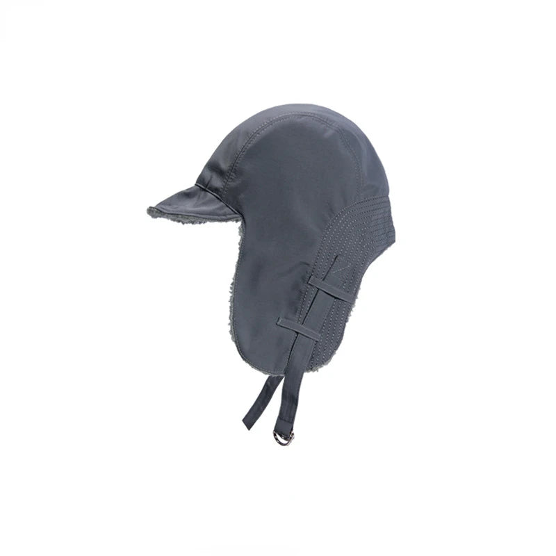 INS Women Men Cotton Auturm Winter Warm Trapper Bomber Hats 2022 Snow Caps Earflap Bonnet Russian Ushanka