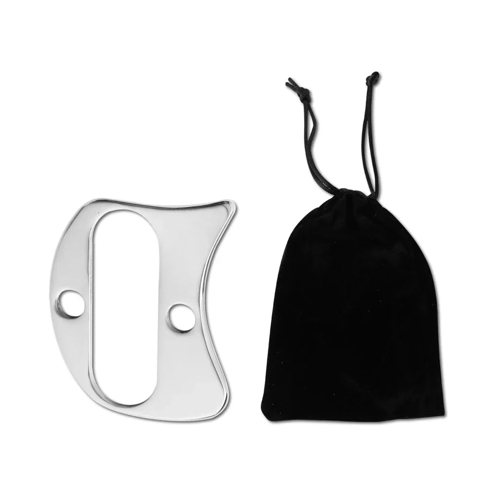 Gua Sha Board Guasha Massage for Face Stainless Steel Body Massager Facial Scraping Plate SPA  Guasha Scraper for Neck Back