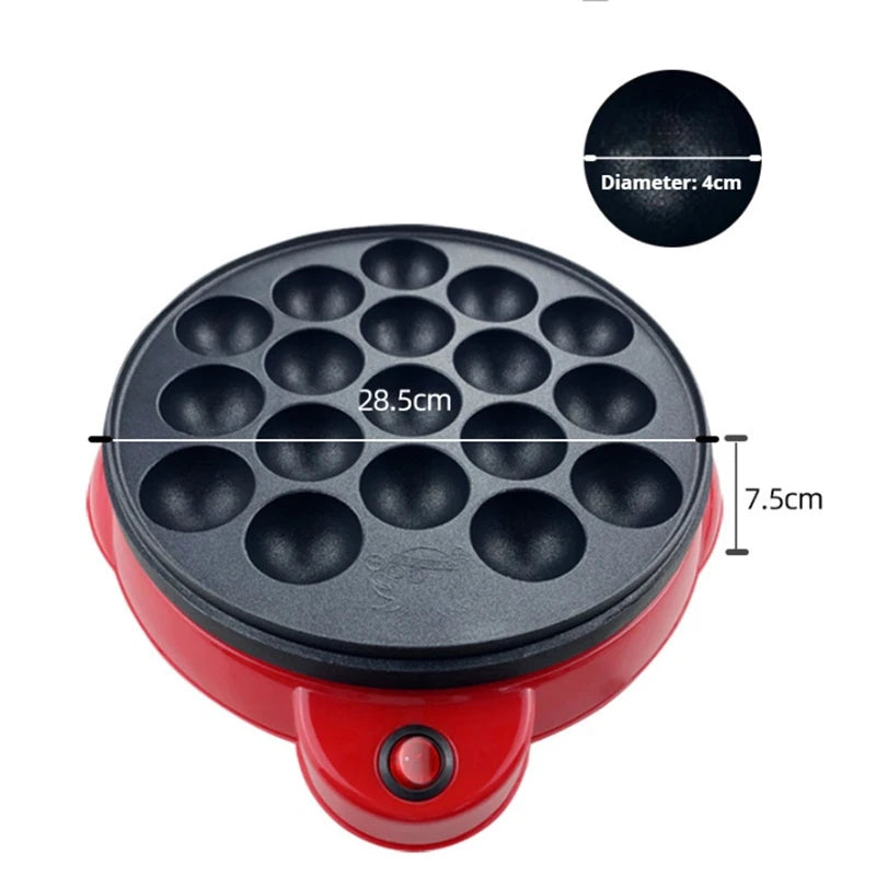 220V Chibi Maruko Baking Machine Household Electric Takoyaki Maker Octopus Balls Grill Pan Professional Cooking Tools cake maker