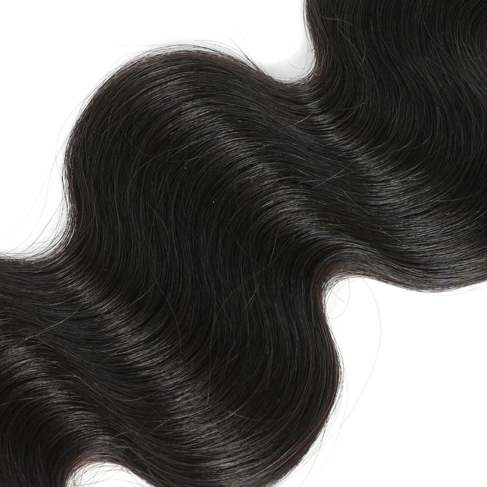 Body Wave Bundles Human Hair Brazilian Hair Weave Bundles 100% Natural Black 3 4 Bundles Deal Loose Wave 30 Inch Hair Extensions
