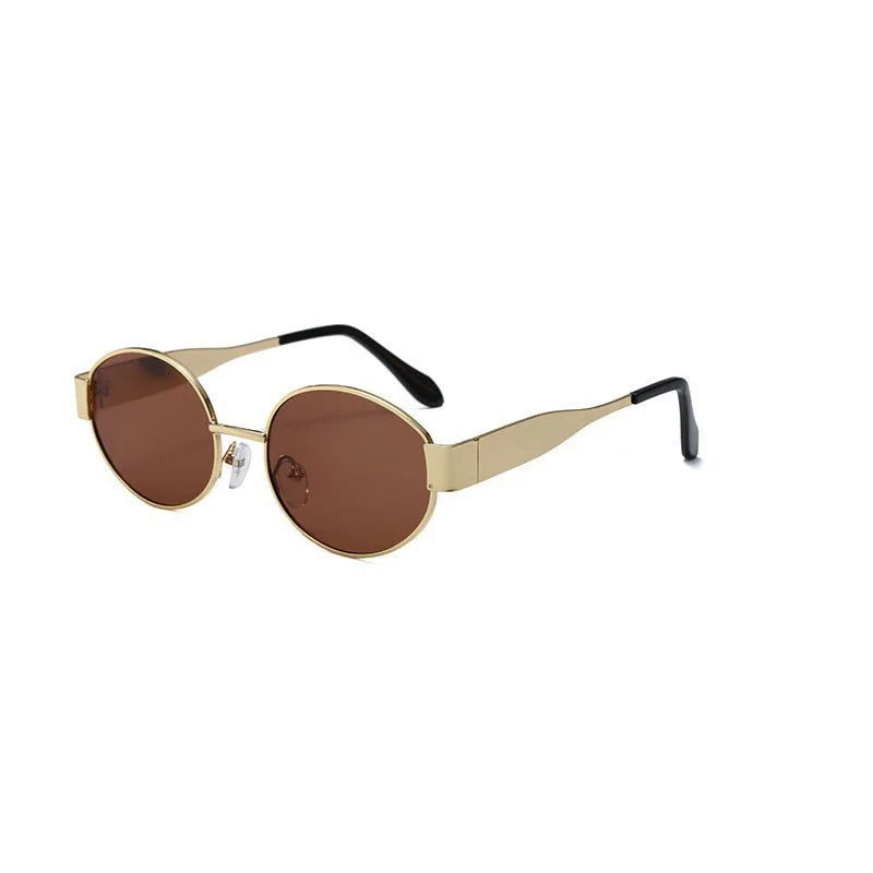 2025 New Fashion Retro Women Sunglasses Luxury Oval Frame Sunshade UV400 Unisex Outdoor Glasses for Traveling, Driving, Parties