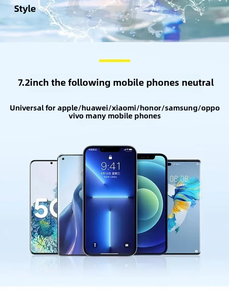 Floating Waterproof Phone Pouch Universal Water Resistant Phone Case Under 7.2 Inches Phone Dry Bag Essential for Water Sport