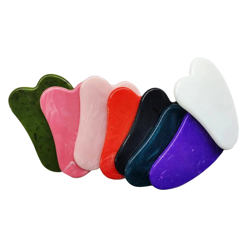 Natural Jade Gua Sha Scraper Board For Face Neck Skin Lifting Wrinkle Remover Beauty Care Massage Rose Quartz Jade Guasha Stone