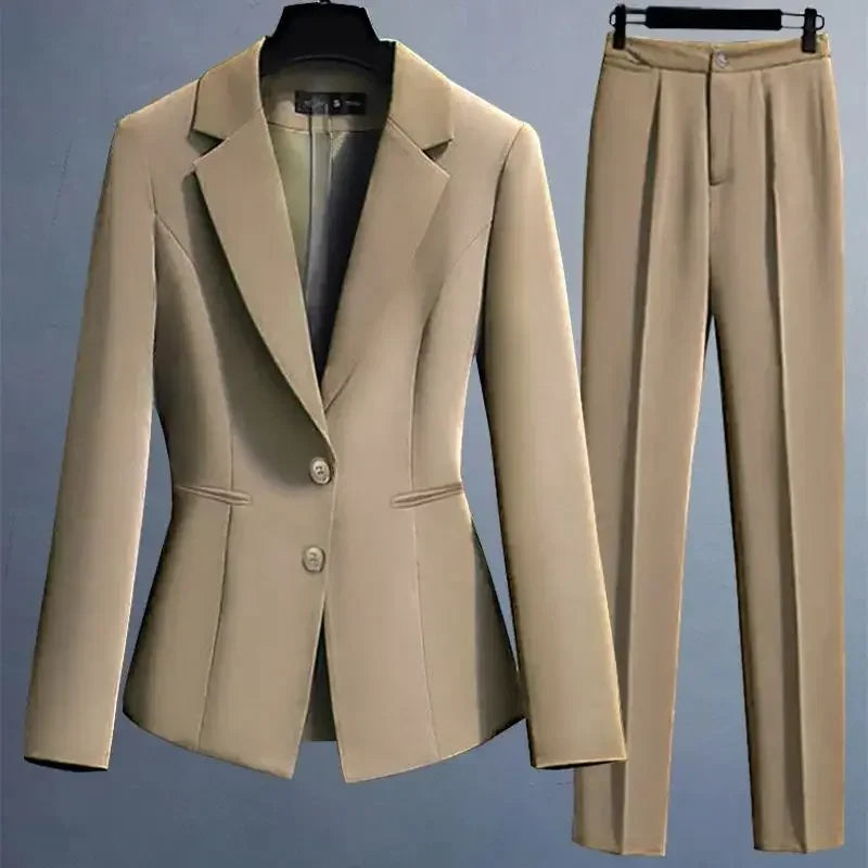 Two Pieces Sets Pants for Woman Shirt Outfits Blouse and Trousers Suits Office Women's 2 Pant Set Wear To Work Black Blazer Xxl