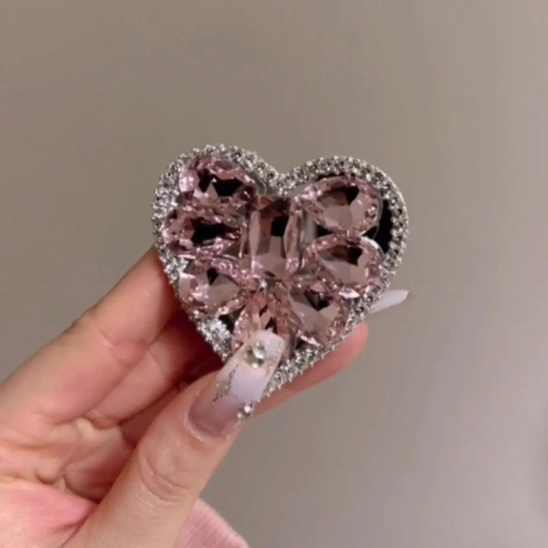 Pink Diamond Telescopic Bracket Phone Grip Tok Griptok Holder Ring Phone Accessories Phone Stand Holder Girl Wonmen Gift