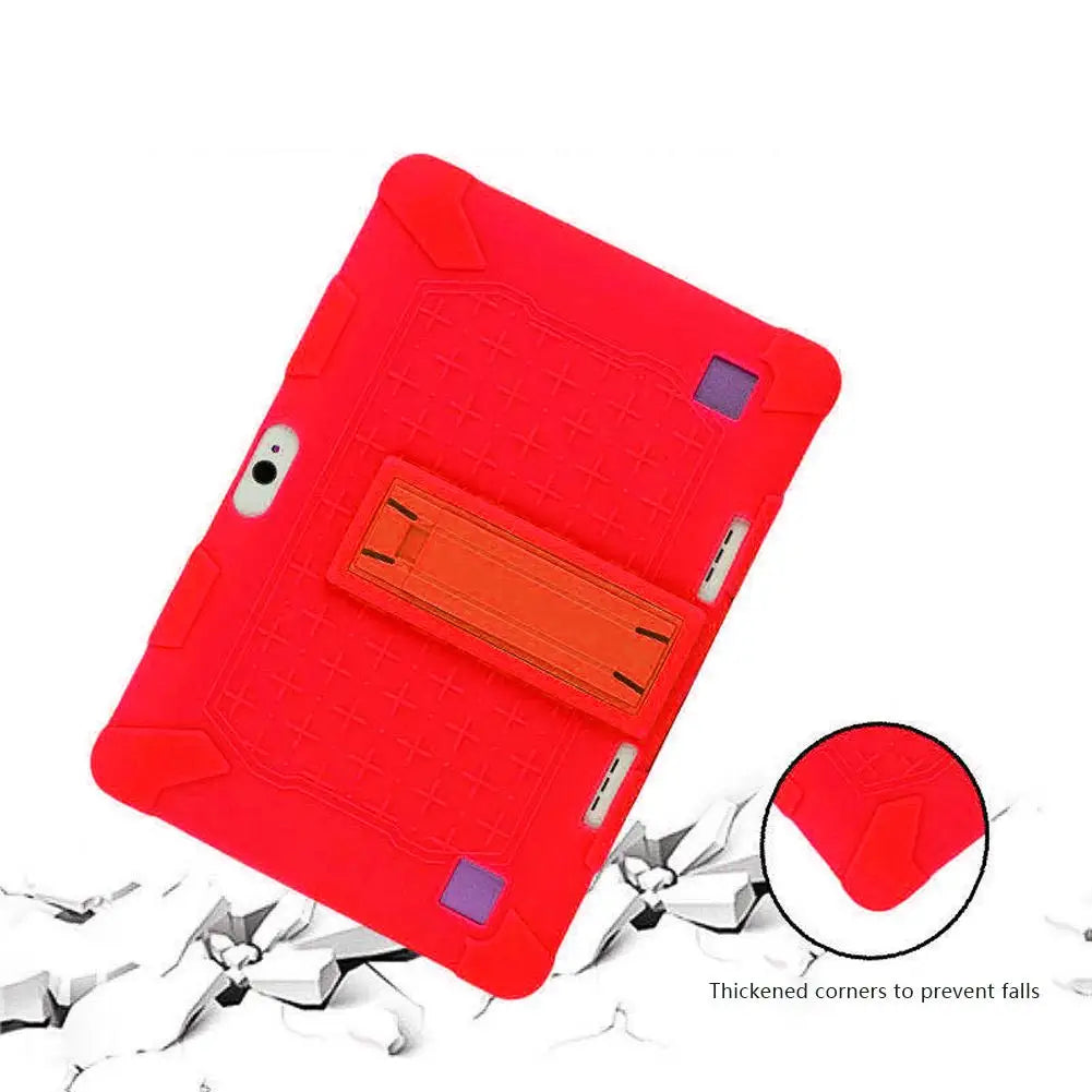 10.1-inch Tablet Computer Learning Machine Universal Silicone Case Anti-fall And Shockproof Belt Bracket Silicone Protective