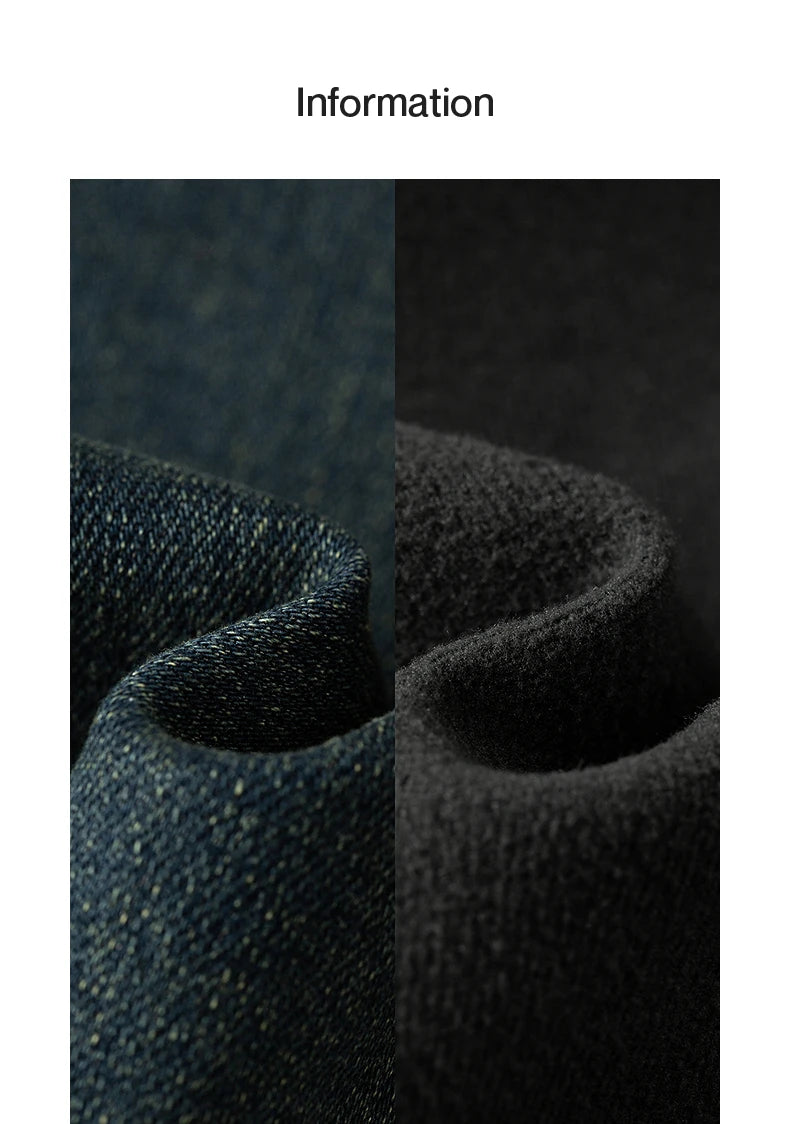 TOYOUTH Women Stretch Jeans 2025 Winter New Slightly Flared Mid-low Waist Slim Fitting Slimming Warm Fleece-lined Long Pants