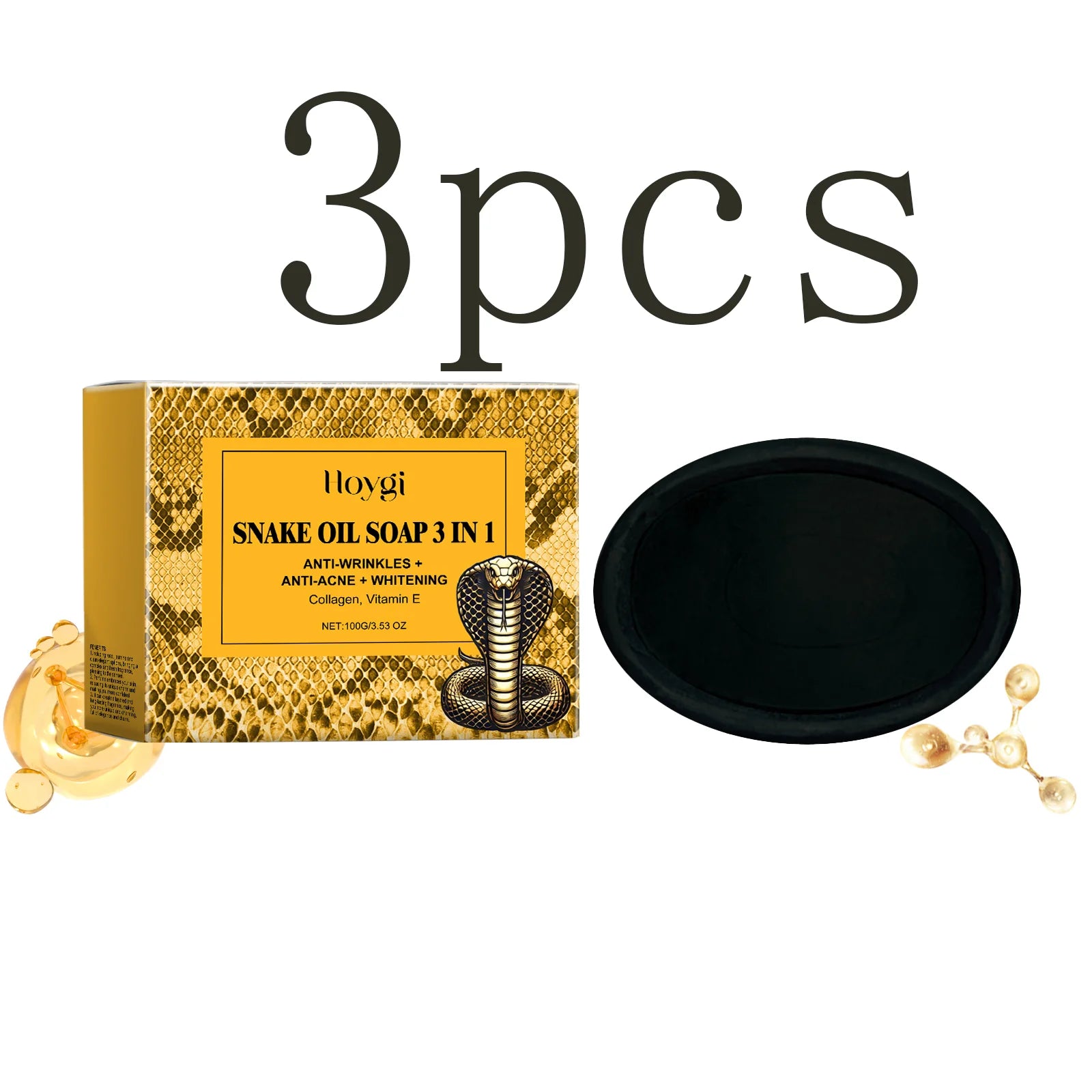 Snake Oil Cleansing Soap - Gentle Facial Cleansing, Leaves Skin Tender & Smooth, Refreshing & Oil-Control Cleansing Soap