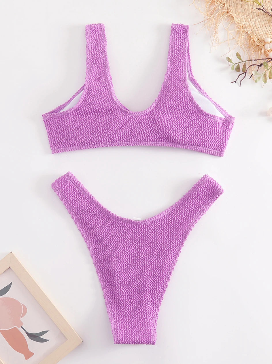 Sexy Bikini 2026 Women Swimsuit Female Swimwear Push Up Thong Bikinis Set Brazilian Woman Bathing Suit Swimming for Beach Wear