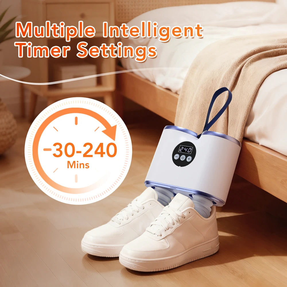 Portable Dryer Folding Drying Clothes Rack Heat By Shoe Drying Machine for Home Fast Drying Foot Dryer Machine EU/US Plug