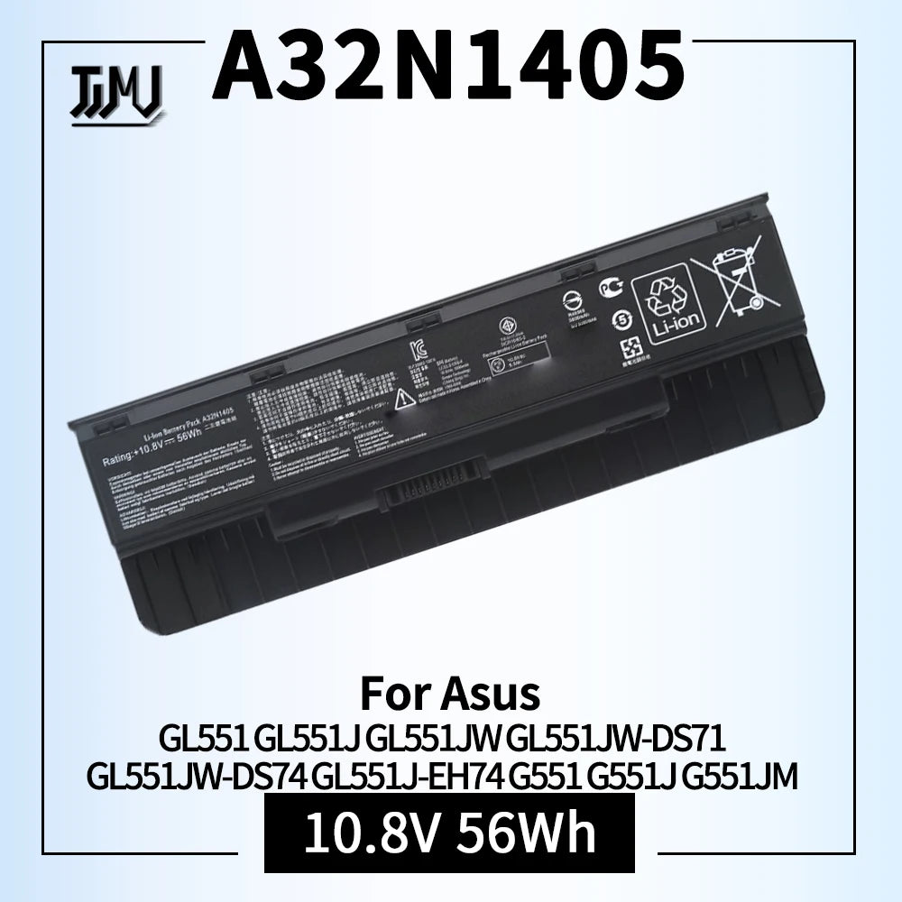 A32N1405 A32NI405 Laptop Battery for ASUS G551 G58JK G771 G771JK G771JM G551JK G551JM N551 N551J N751 GL551 GL551J GL551JM GL551