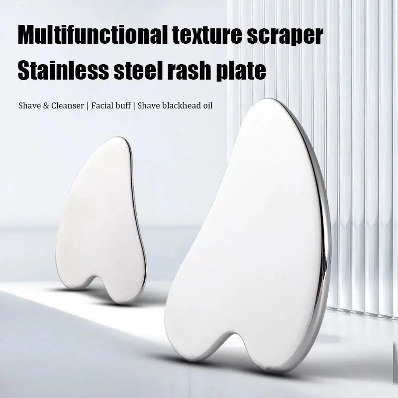 Gua Sha Board Guasha Massage For Face Stainless Steel Body Massager Facial Scraping Plate Guasha Scraper For Neck Back