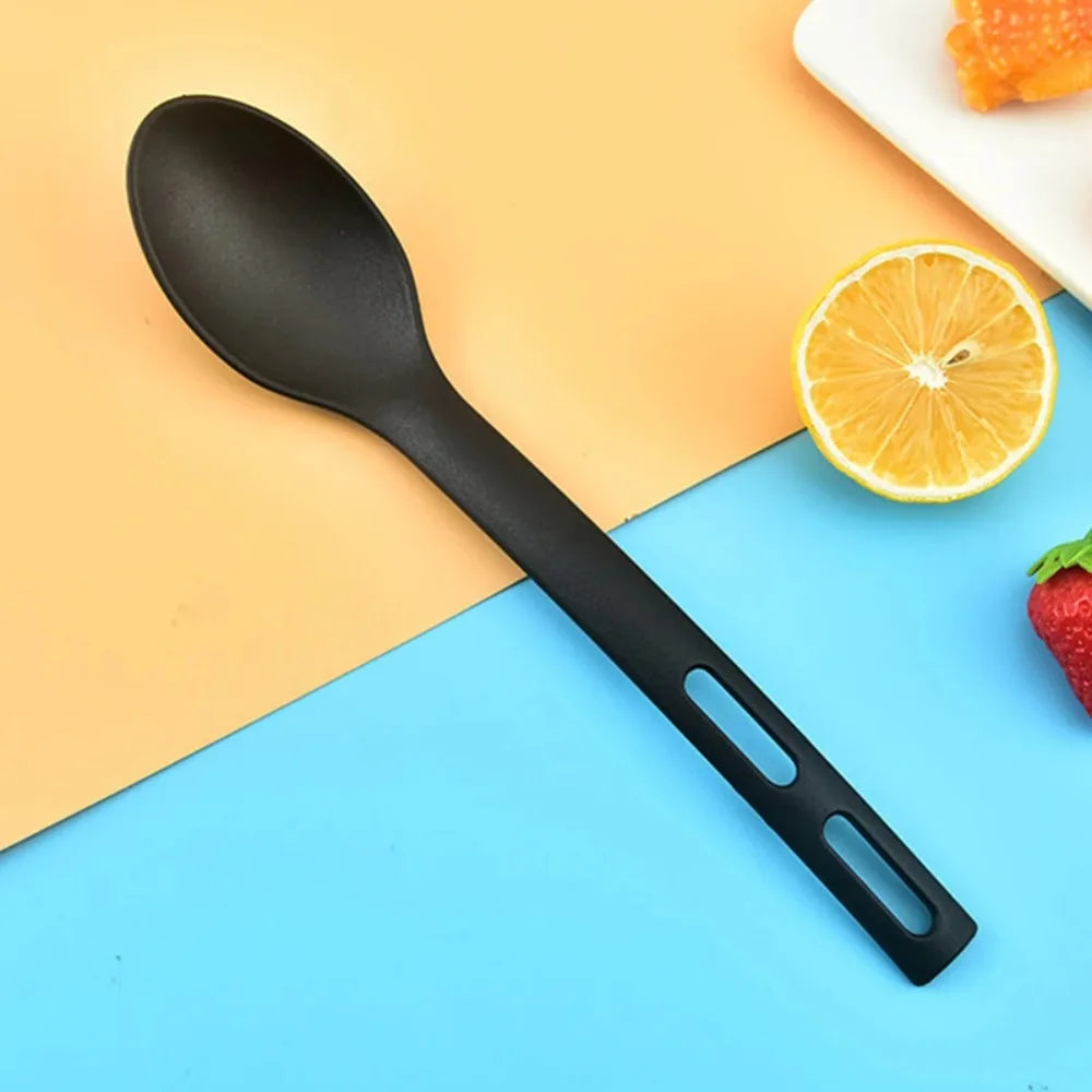 Nylon Kitchen Utensils Set Non Stick Heat Resistant Cooking Utensils Portable Comfortable Handle Kitchen Gadgets