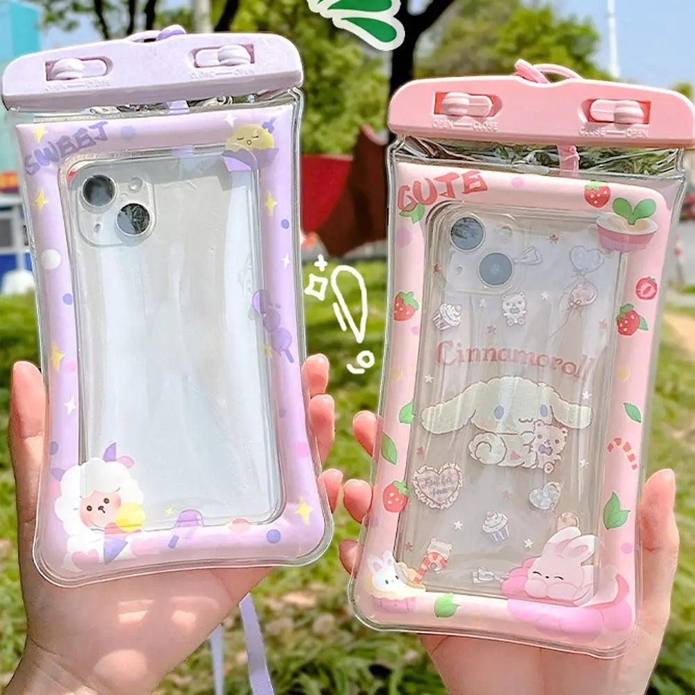 Waterproof Cartoon Phone Pouch Drift Diving Swimming Bag Underwater Dry Bag Case Cover For Phone Water Sports Beach Pool Skiing