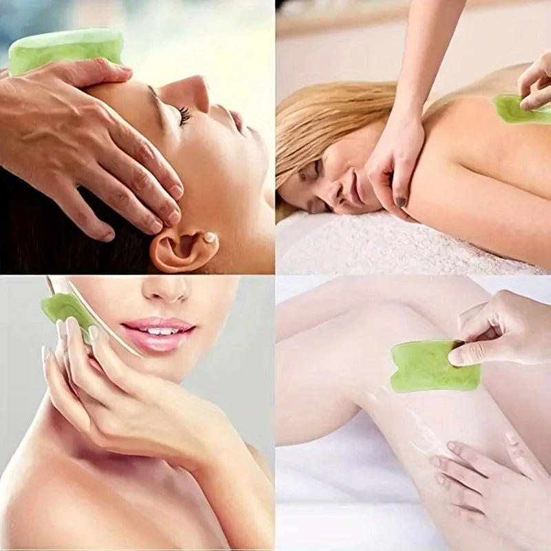 7Pcs Gua Sha Board Massage Tools Face Neck Body Massage Beauty Tool SPA Skin Caring Neck Pain Relief Scraper Scraping Massager