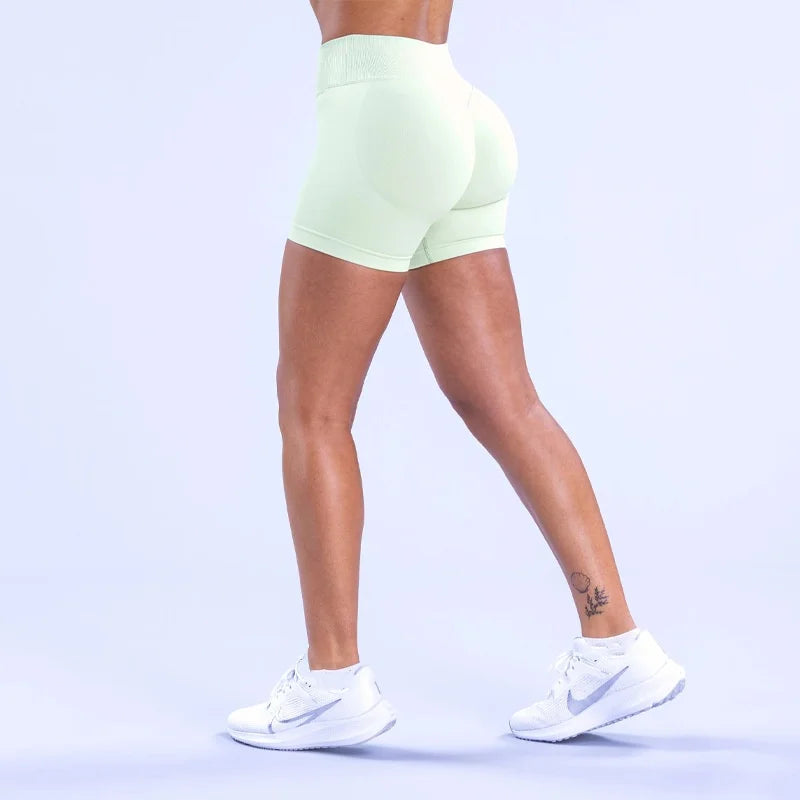 Fashion Shorts Low Waist Seamless Yoga Shorts Scrunch Bum Gym Shorts Women Workout Biker Stretch Fitness Shorts