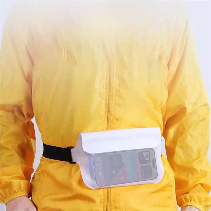 Waterproof Mobile Phone Pocket Bag Valuables Belt Bag Beach Swimming Snorkeling With Adjustable Touch Screen Drifting Snorkeling