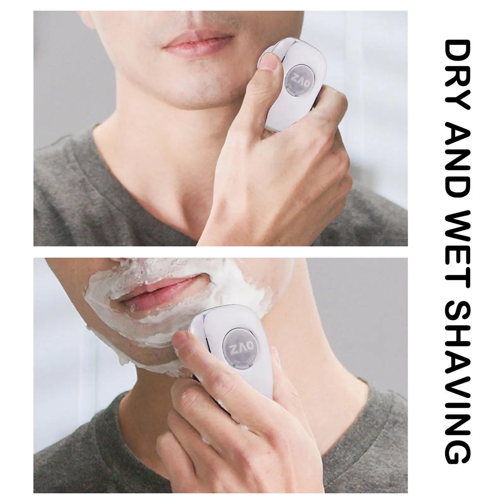 New Portable Mini Light Waterproof Electric Zao Shaver USB Rechargeable Wet Dry Painless Face Beard Shaver For Home Travel
