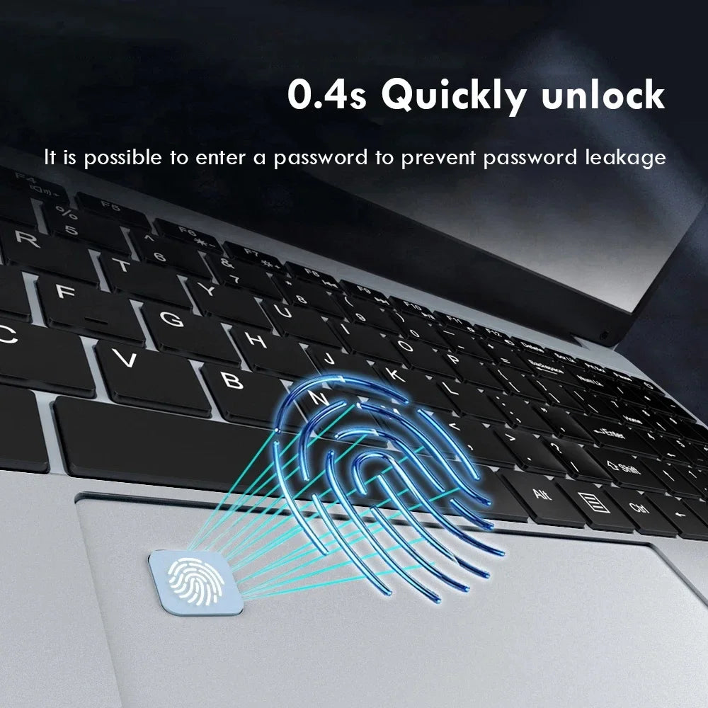 15.6inch Intel Notebook PC Ultra Slim Laptop Intel Core i3-5005U 16GB RAM 1TB 2TB SSD Office Study Computer PC Windows 11 Pro