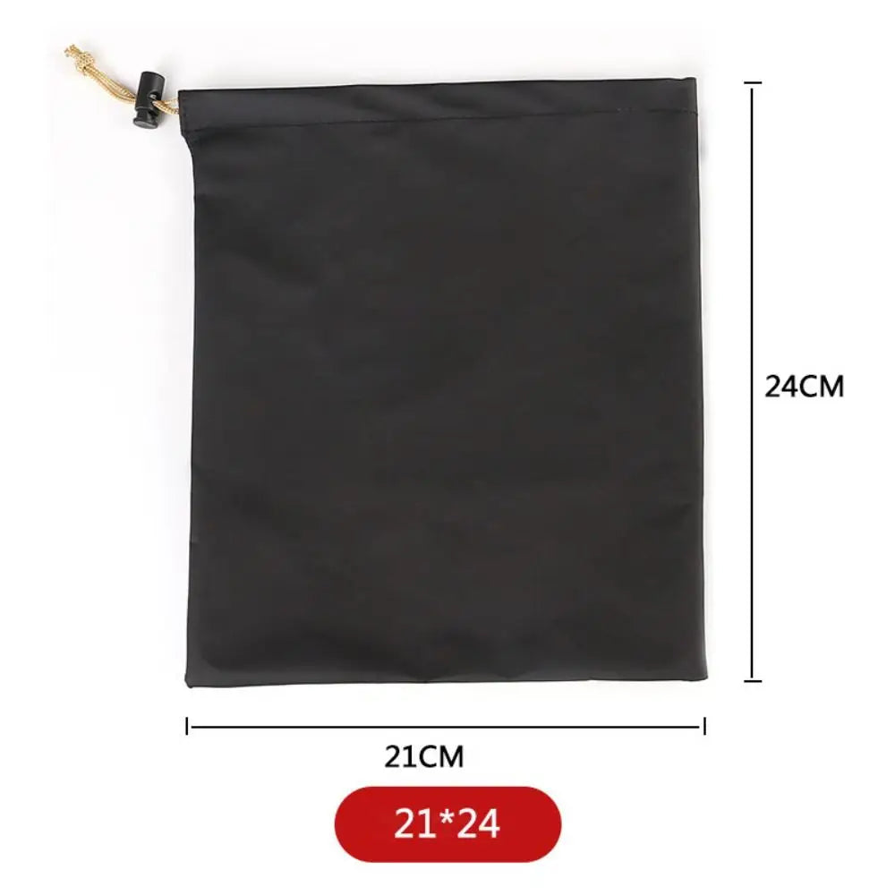 PU Leather Phone Storage bag with Draw String Waterproof Power Bank Case Large Capacity Dustproof Headphone Case Pouch