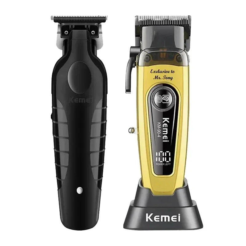Kemei 11500RPM Rechargeable Hair Clippers Barber Cordless Hair Trimmer Shaver Men Hair Cutting Machine KM-2299 KM-90-4 KM-1102