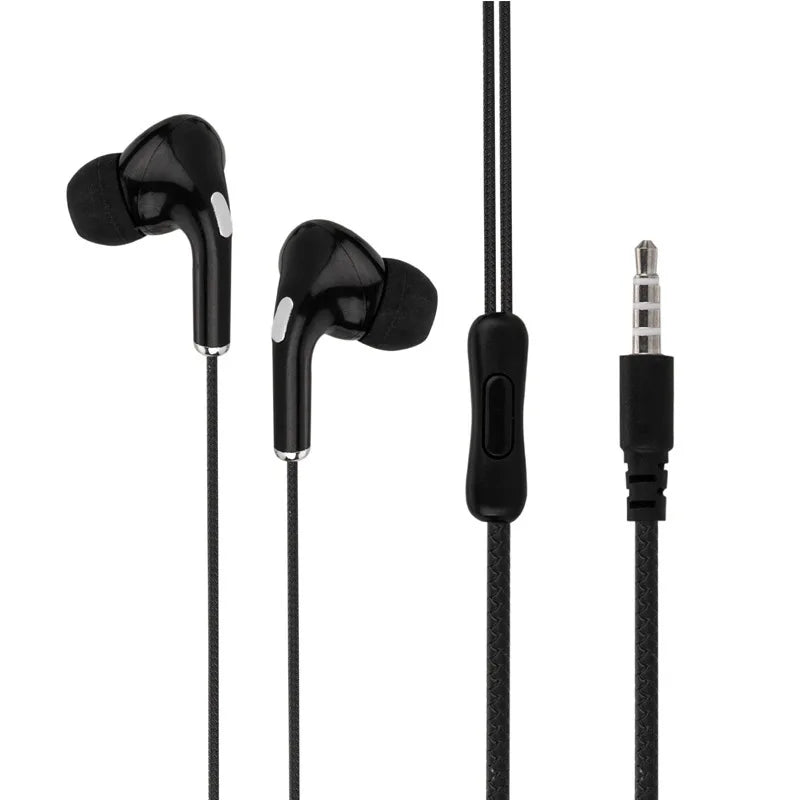 Universal 3.5mm Wired Earphone HiFi Stereo In-Ear Headset Sport Music Headset With HD Microphone Headphones For Laptops Computer