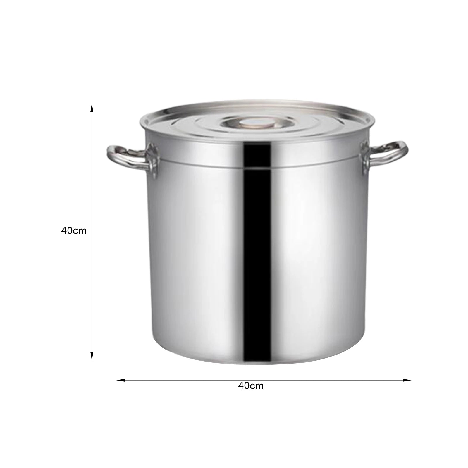 Stainless Steel Stockpot Easy to Clean Cookware Multipurpose Tall Cooking Pot for Hotel Commercial Household