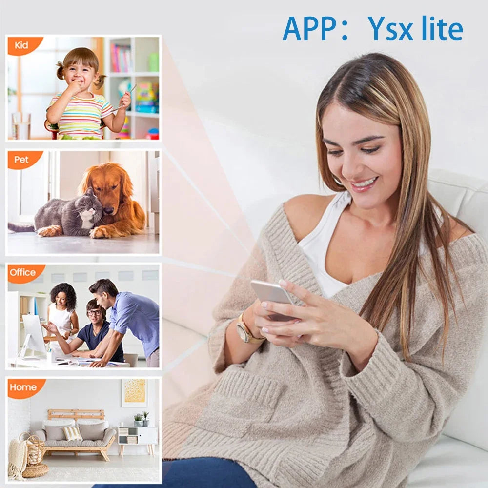 720P HD Mini WiFi Camera Indoor Safety Security Surveillance Baby Monitor Camcorder IP Cam Audio Video Recorder